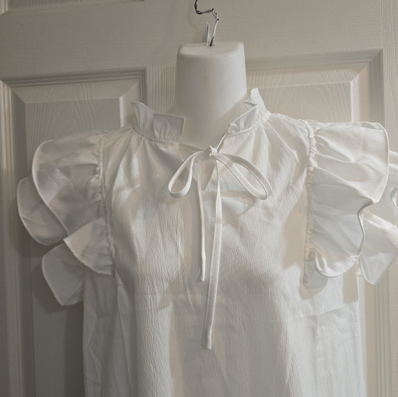 NWT Beautiful White dress by Camisa size M - Picture 2 of 9